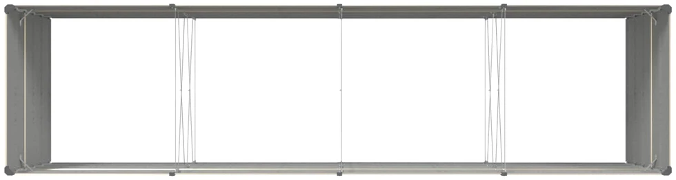Lovelis Ivory 385 x 100 x 75 cm Galvanizuotas plienas