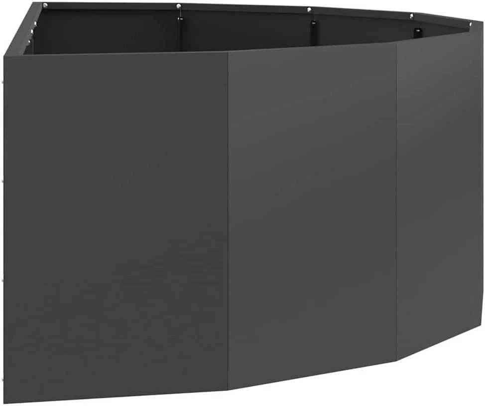 Lovelis Juoda 120 x 60 x 35 cm Plienas
