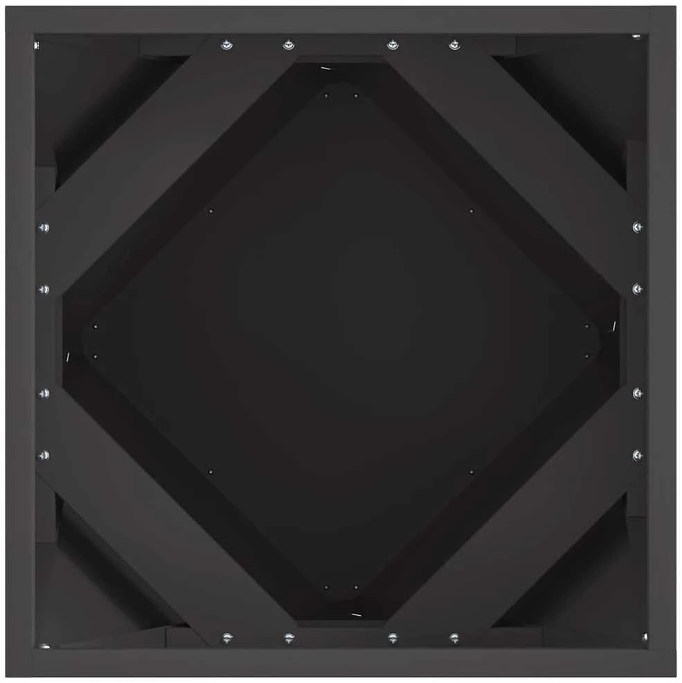 Lovelis Juoda 40 x 40 x 40 cm Plienas