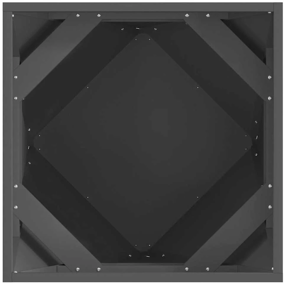 Lovelis Juoda 50 x 50 x 50 cm Plienas