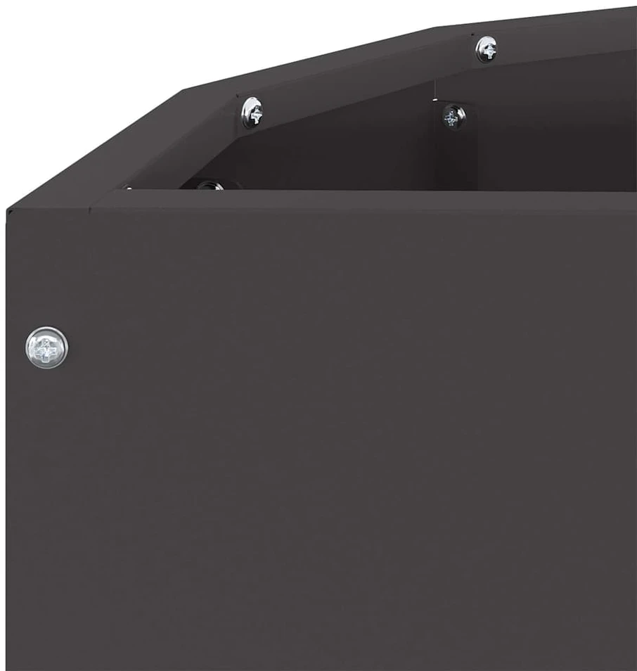 Lovelis Juoda 60 x 30 x 50 cm Plienas