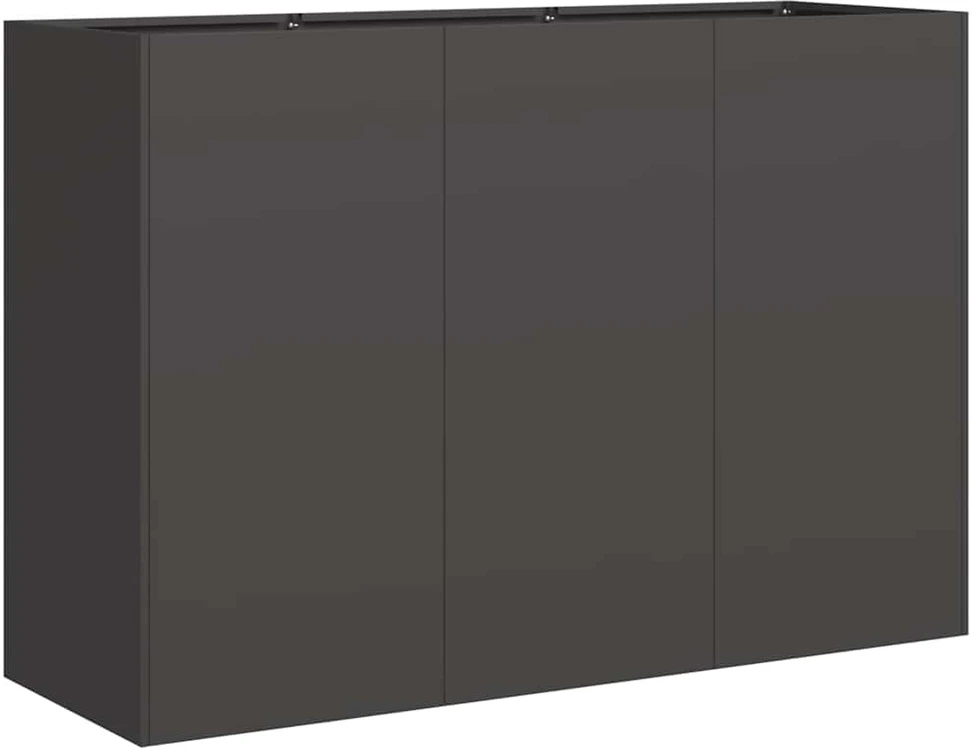 Lovelis, juodos spalvos, 120x40x80cm, šaltai valcuotas plienas