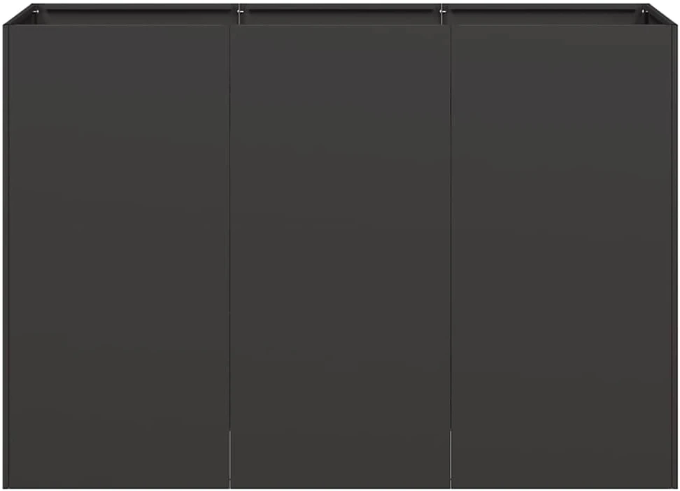 Lovelis, juodos spalvos, 120x40x80cm, šaltai valcuotas plienas