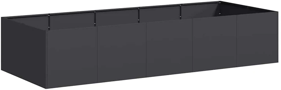 Lovelis, juodos spalvos, 200x80x40cm, plienas
