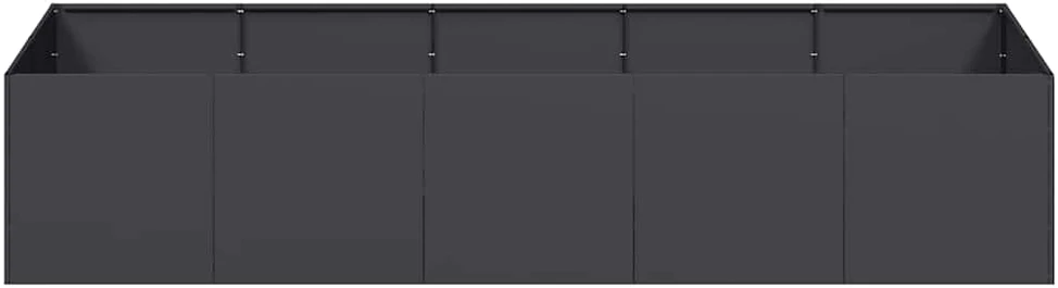 Lovelis, juodos spalvos, 200x80x40cm, plienas
