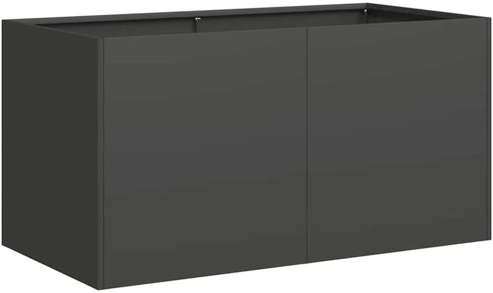 Lovelis, juodos spalvos, 80x40x40cm, šaltai valcuotas plienas