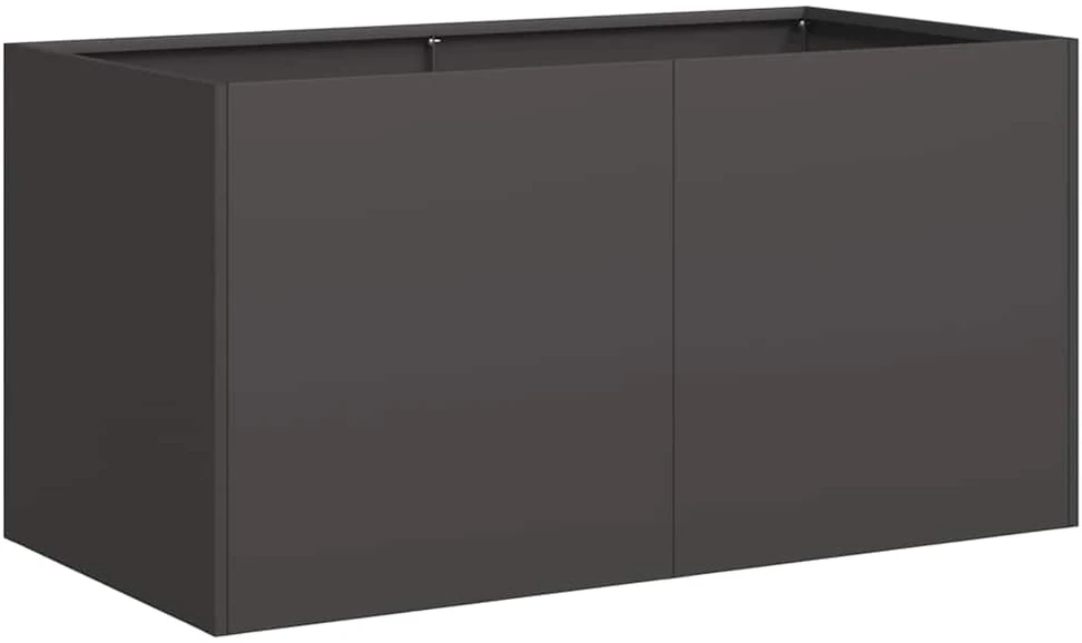 Lovelis, juodos spalvos, 80x40x40cm, šaltai valcuotas plienas