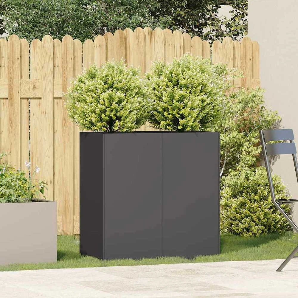 Lovelis, juodos spalvos, 80x40x80cm, šaltai valcuotas plienas