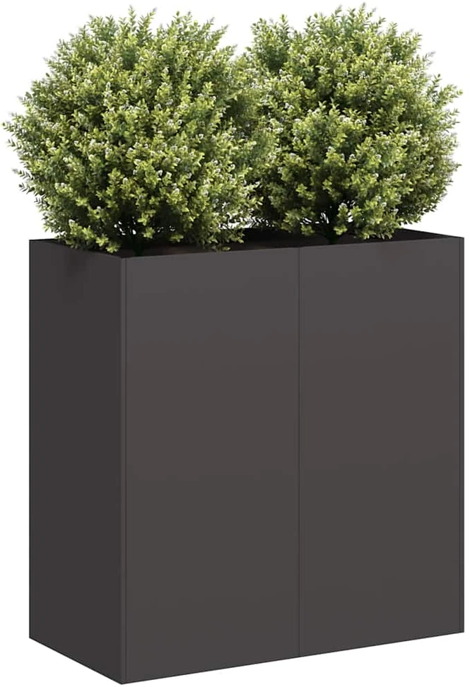 Lovelis, juodos spalvos, 80x40x80cm, šaltai valcuotas plienas