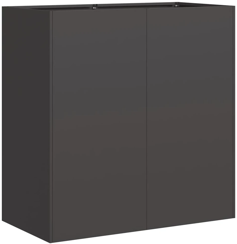 Lovelis, juodos spalvos, 80x40x80cm, šaltai valcuotas plienas
