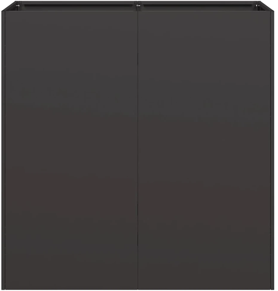Lovelis, juodos spalvos, 80x40x80cm, šaltai valcuotas plienas