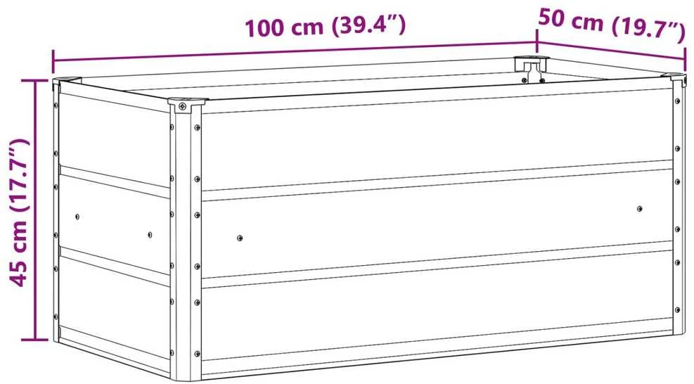 Lovelis Pastelinė žalia 100 x 50 x 45 cm Cinkuota plienas