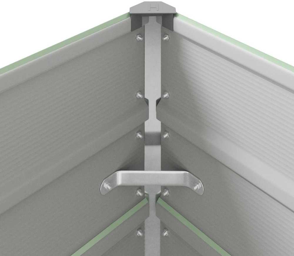 Lovelis Pastelinė žalia 385 x 100 x 45 cm Galvanizuotas plienas