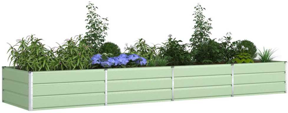 Lovelis Pastelinė žalia 385 x 100 x 45 cm Galvanizuotas plienas