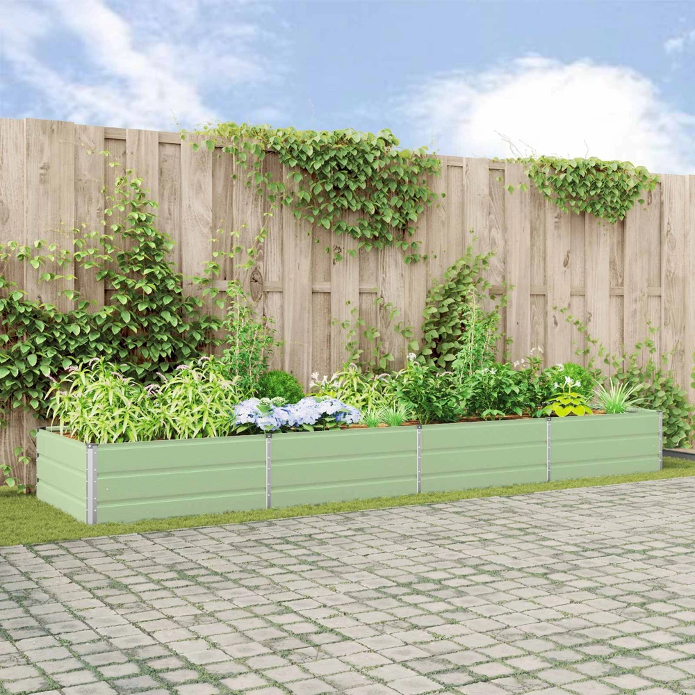 Lovelis Pastelinė žalia 385 x 100 x 45 cm Galvanizuotas plienas