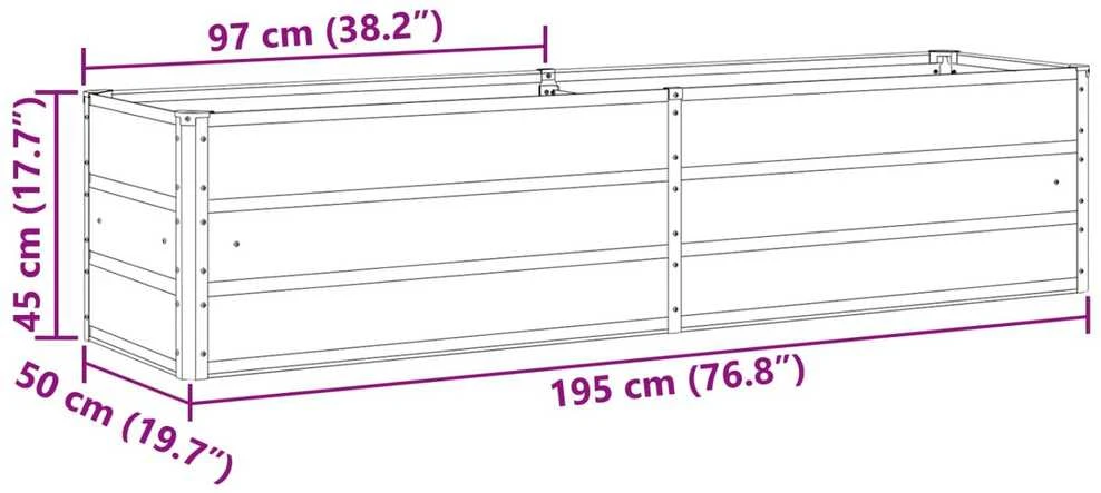 Lovelis Pastelinė žalia 195 x 50 x 45 cm Cinkuota plienas