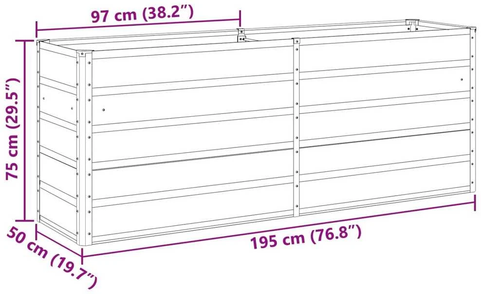 Lovelis Pastelinė žalia 195 x 50 x 77 cm Cinkuota plienas