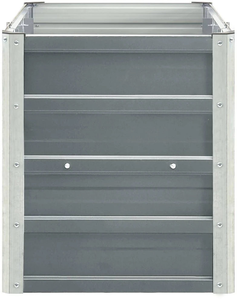 Lovelis, pilkas, 240x40x77cm, galvanizuotas plienas, aukštas