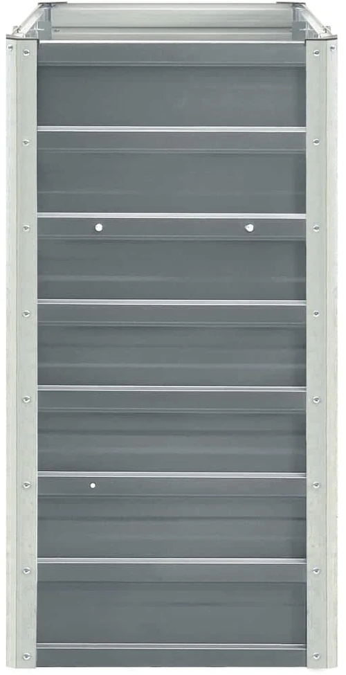 Lovelis, pilkas, 240x40x77cm, galvanizuotas plienas, aukštas
