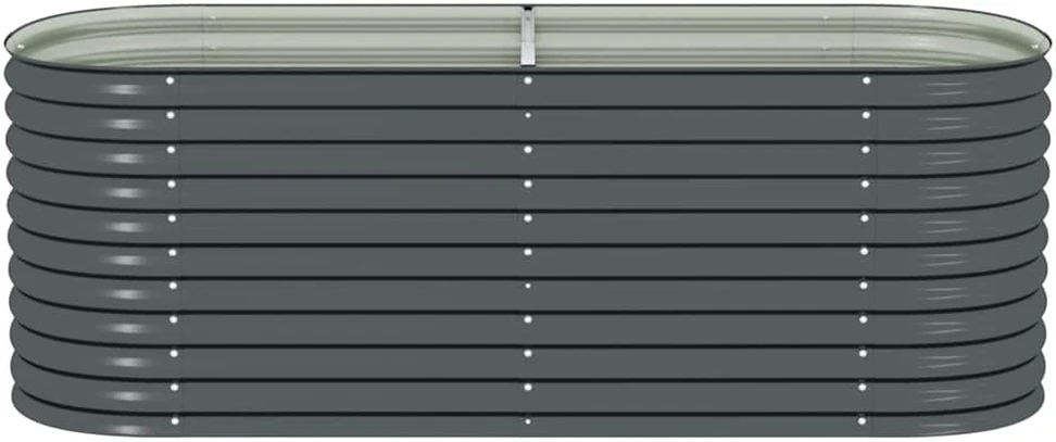Lovelis, pilkas, 240x80x81cm, galvanizuotas plienas, aukštas