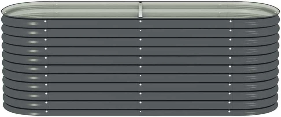 Lovelis, pilkas, 240x80x81cm, galvanizuotas plienas, aukštas