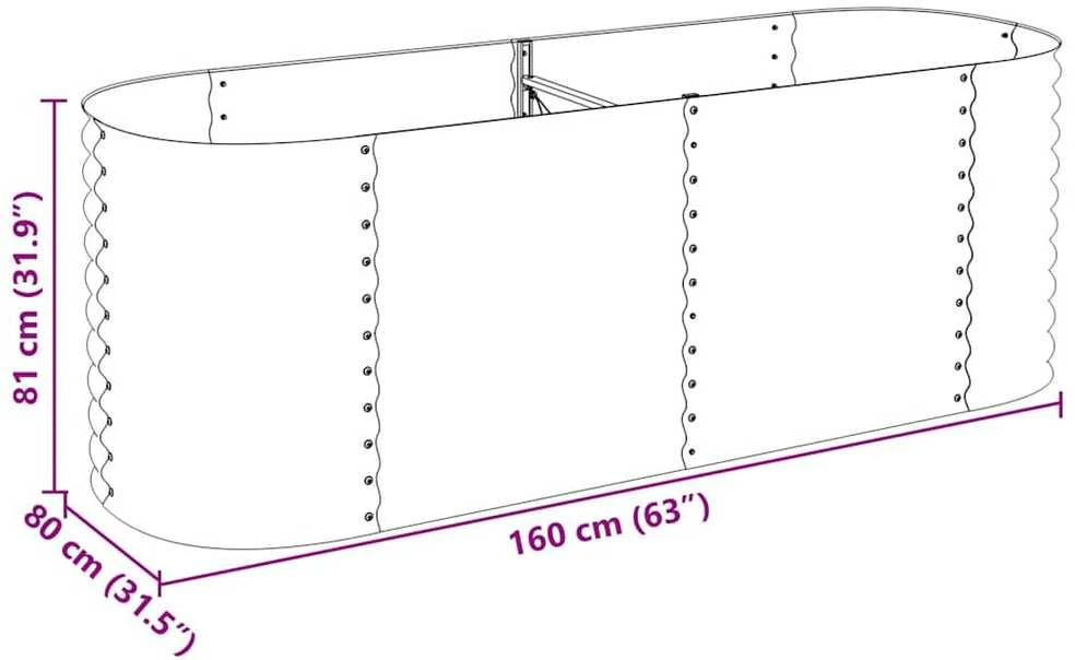 Lovelis, pilkas, 240x80x81cm, galvanizuotas plienas, aukštas