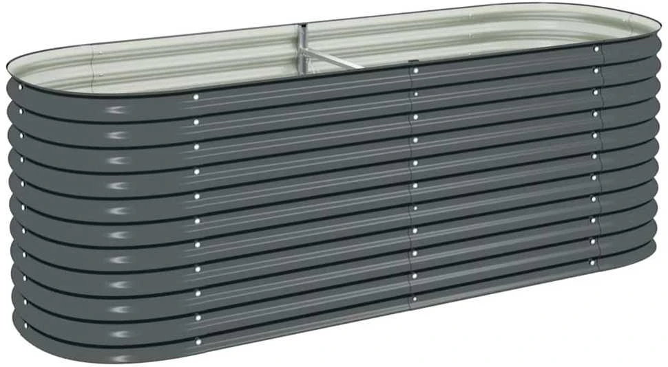 Lovelis, pilkas, 240x80x81cm, galvanizuotas plienas, aukštas