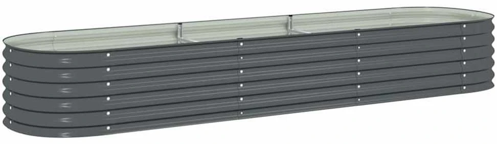 Lovelis, pilkas, 320x80x44cm, galvanizuotas plienas, aukštas