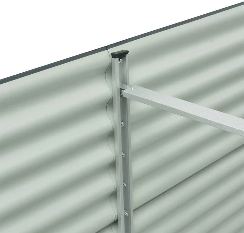 Lovelis, pilkas, 320x80x81cm, galvanizuotas plienas, aukštas