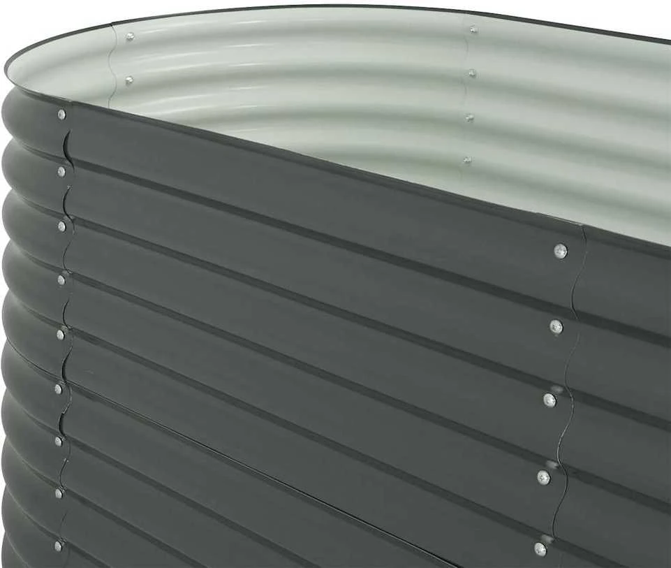 Lovelis, pilkas, 320x80x81cm, galvanizuotas plienas, aukštas