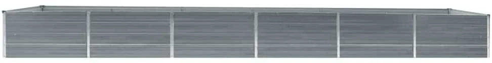 Lovelis, pilkas, 480x80x45cm, galvanizuotas plienas, aukštas