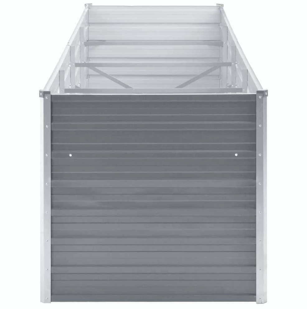 Lovelis, pilkas, galvanizuotas plienas, 320x80x77cm