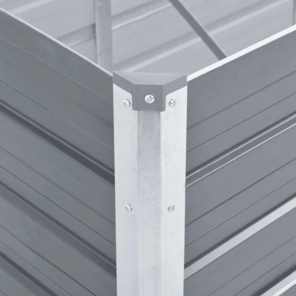 Lovelis, pilkas, galvanizuotas plienas, 160x40x45cm