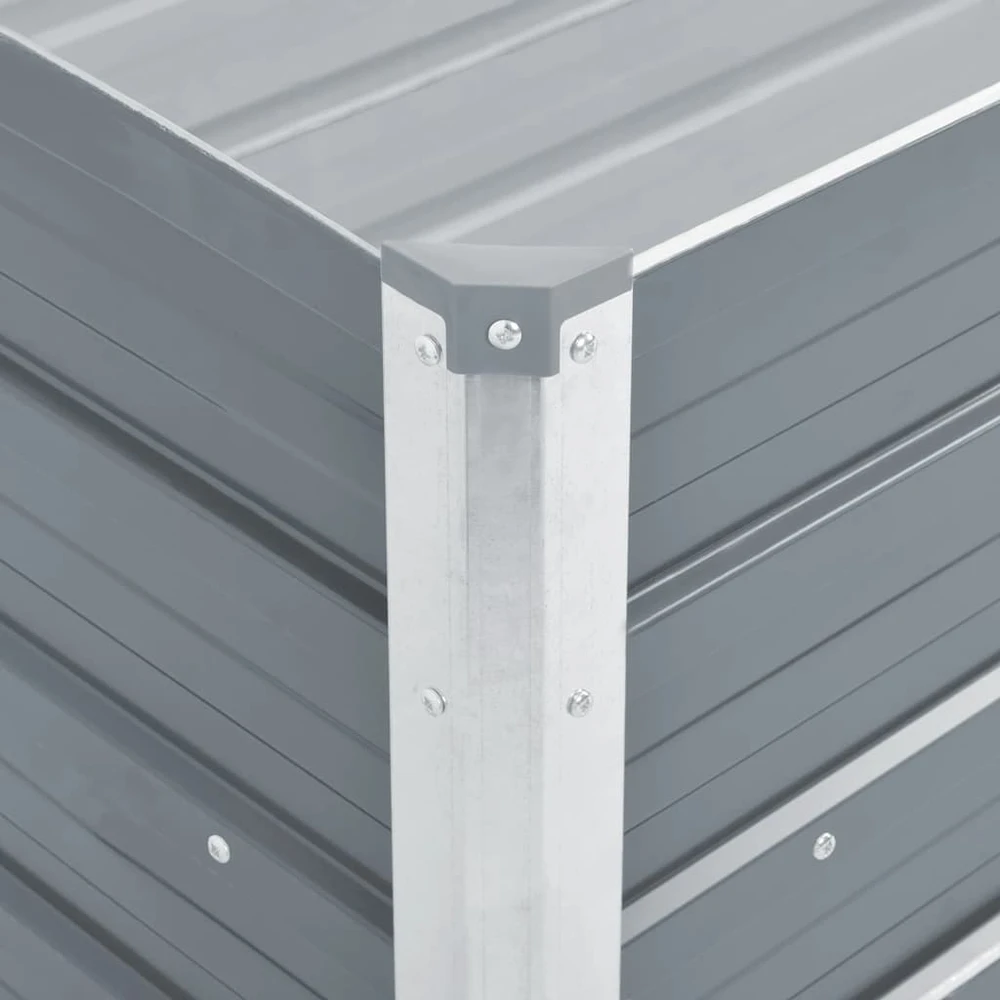 Lovelis, pilkas, galvanizuotas plienas, 100x40x45cm