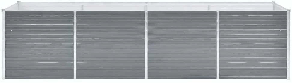 Lovelis, pilkas, galvanizuotas plienas, 320x80x77cm