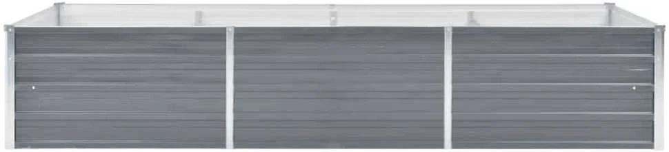 Lovelis, pilkas, galvanizuotas plienas, 240x80x45cm