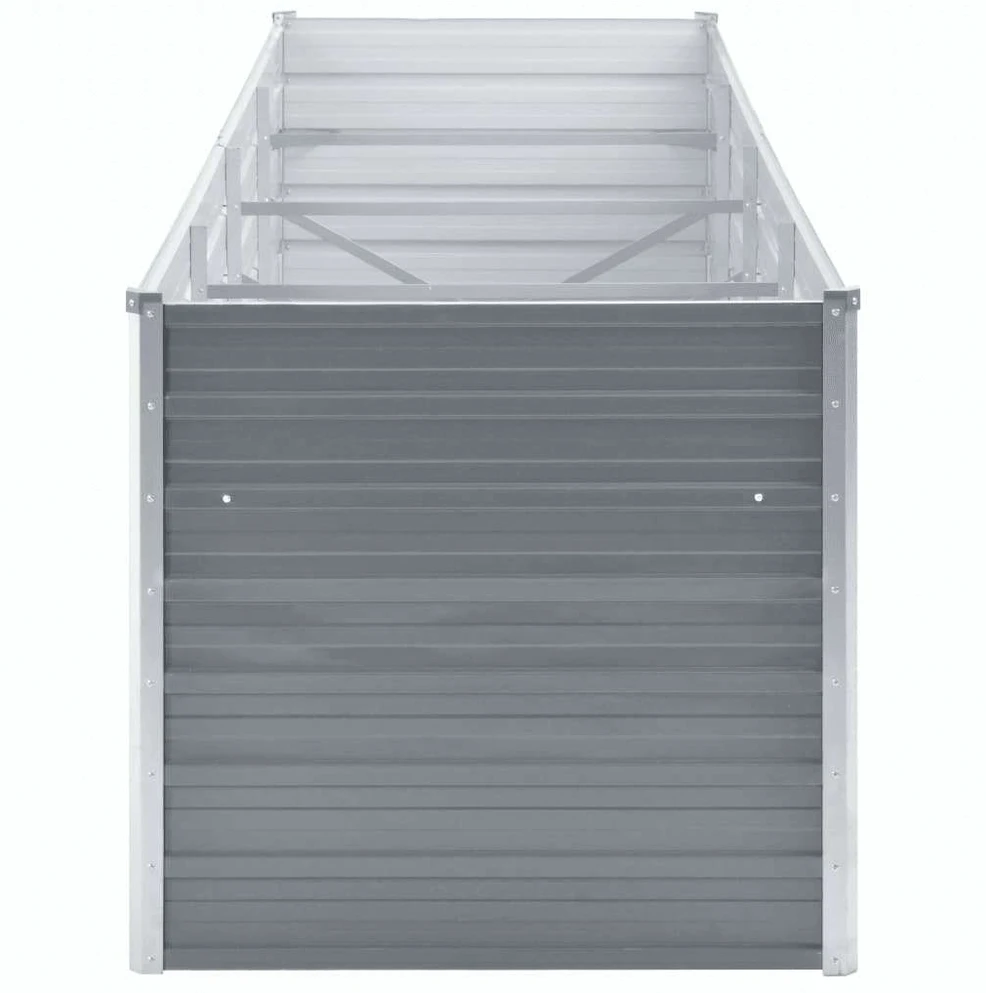 Lovelis, pilkas, galvanizuotas plienas, 320x80x77cm