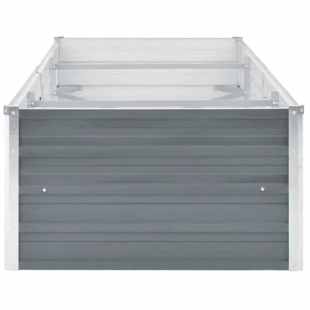 Lovelis, pilkas, galvanizuotas plienas, 240x80x45cm