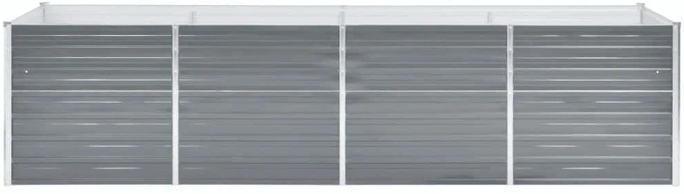 Lovelis, pilkas, galvanizuotas plienas, 320x80x77cm