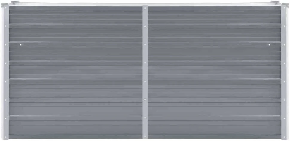 Lovelis, pilkos spalvos, 160x40x77cm, galvanizuotas plienas