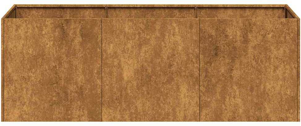 Lovelis, rūdžių, 120x40x40cm, oro sąlygoms atsparus plienas