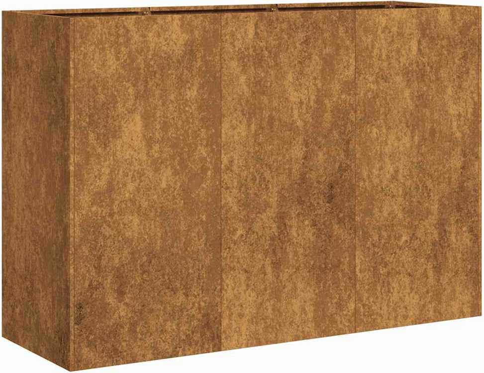 Lovelis, rūdžių, 120x40x80cm, oro sąlygoms atsparus plienas