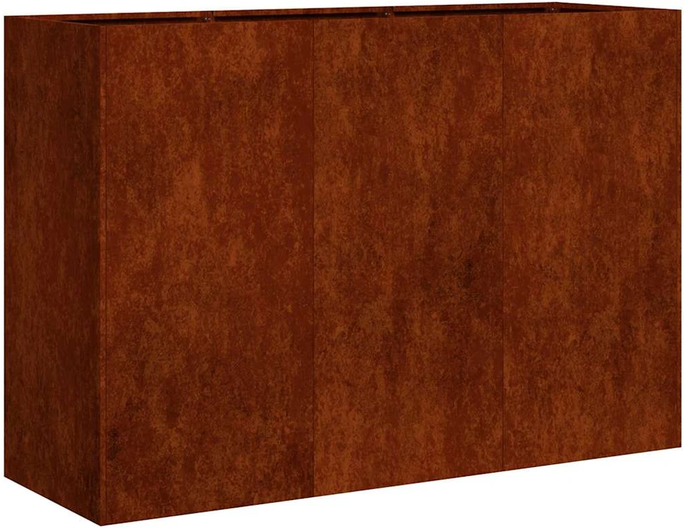 Lovelis, rūdžių, 120x40x80cm, oro sąlygoms atsparus plienas