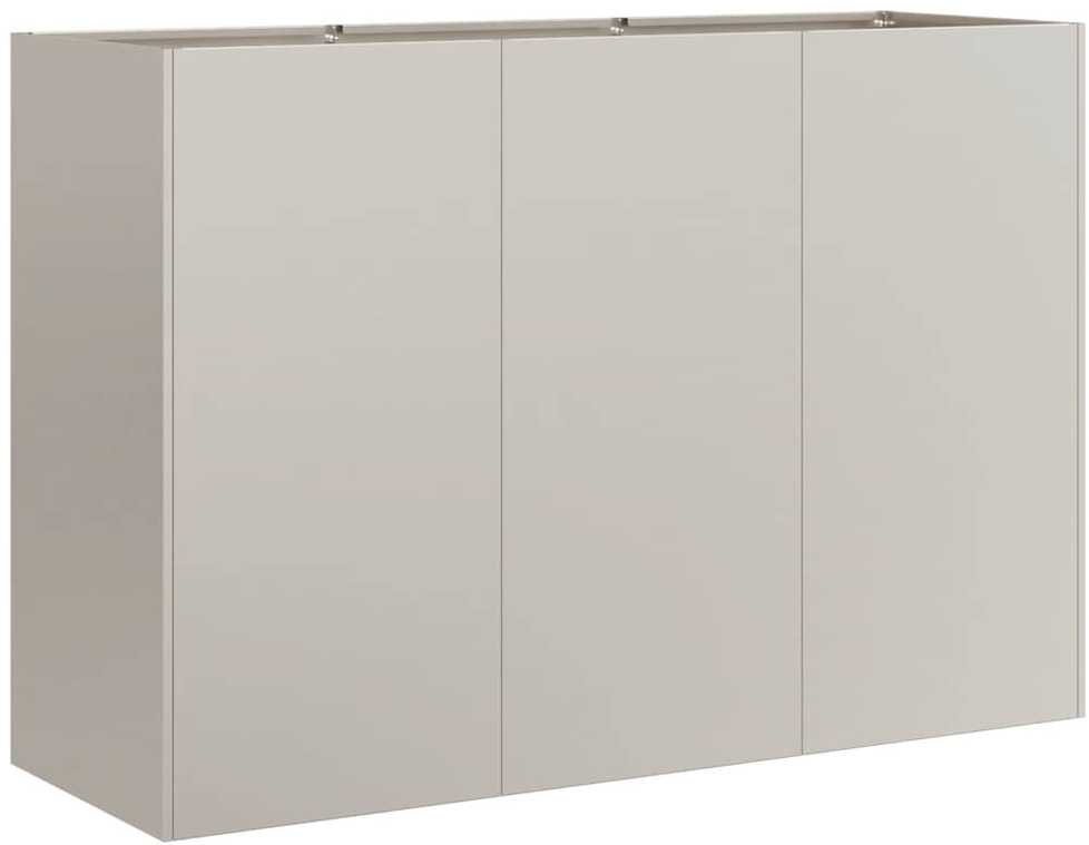 Lovelis, rūdžių, 120x40x80cm, oro sąlygoms atsparus plienas
