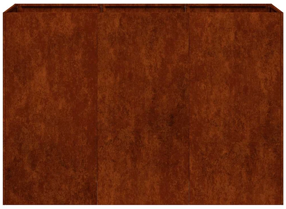 Lovelis, rūdžių, 120x40x80cm, oro sąlygoms atsparus plienas