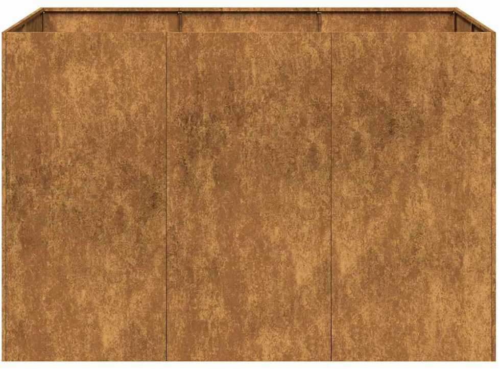 Lovelis, rūdžių, 120x80x80cm, oro sąlygoms atsparus plienas