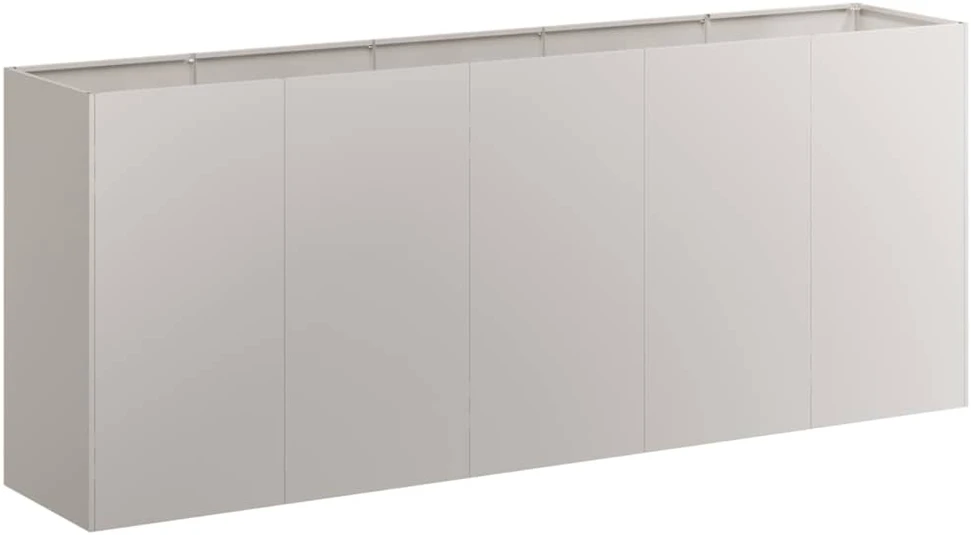 Lovelis, rūdžių, 200x40x80cm, oro sąlygoms atsparus plienas
