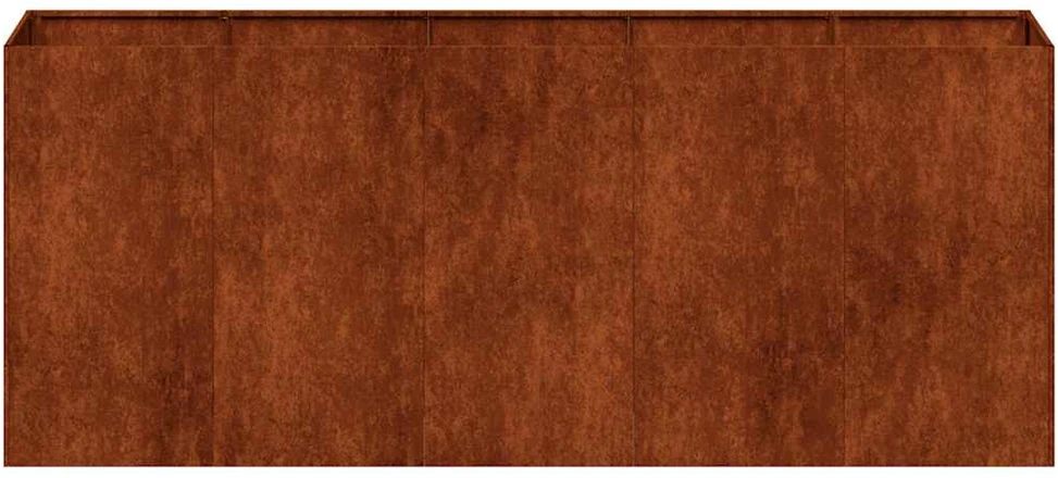 Lovelis, rūdžių, 200x40x80cm, oro sąlygoms atsparus plienas