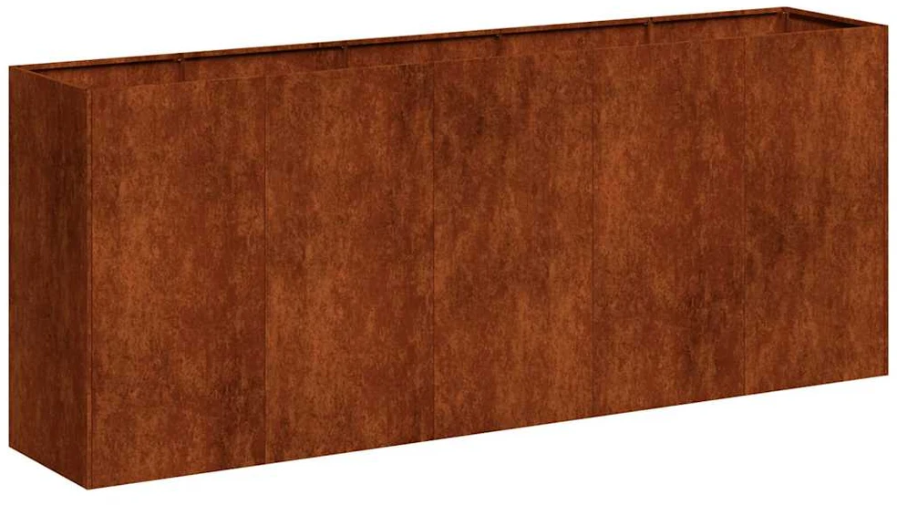 Lovelis, rūdžių, 200x40x80cm, oro sąlygoms atsparus plienas