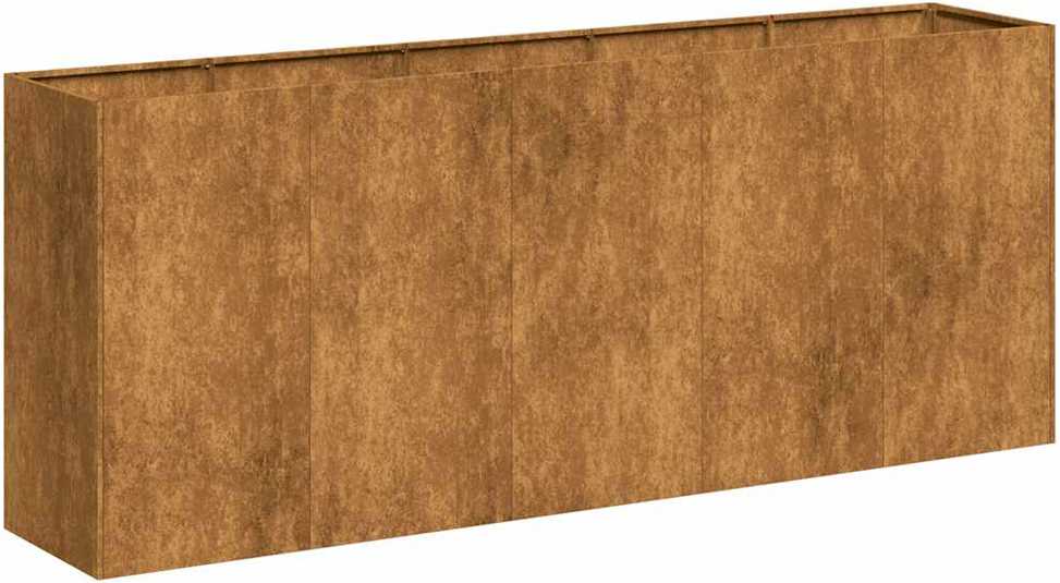 Lovelis, rūdžių, 200x40x80cm, oro sąlygoms atsparus plienas